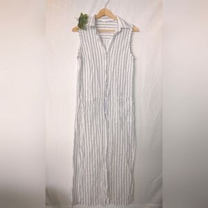 A Loves A Striped Sleeveless Maxi Summer Beach Dress Anthropologie Dillards XS